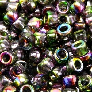 SBP6-224 - Matubo Czech size 6 seed beads - magic violet green (magic orchid)
