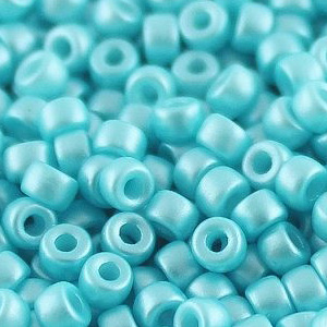 SBP6-333 - Matubo Czech size 6 seed beads - pastel aqua