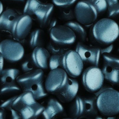 GBPLT-336 - Czech pellet pressed beads - pastel petrol