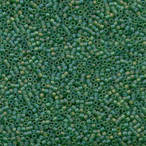 DB858 - Miyuki Delica Beads - transparent matt lt green AB