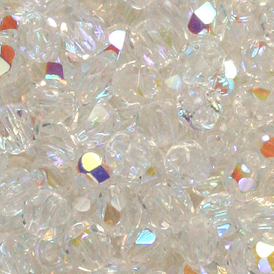 GBFP04 AB-1AB - Czech fire-polished beads - crystal AB 