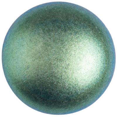 GCPP14-388 - Cabochons par Puca - metallic suede green turquoise
