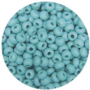 SB10-51 - Preciosa Czech seed beads - opaque turquoise
