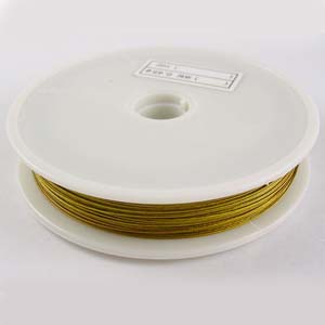 TTW-0.38-GLD - tiger tail: 50m/reel - gold