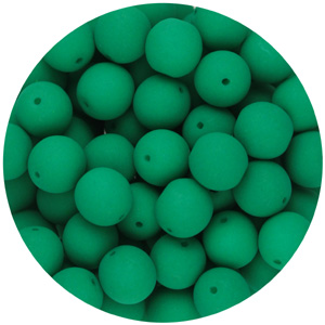 GBSR06-97 - round pressed glass beads - neon green