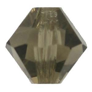 CCBIC04 34 - Czech crystal bicones - black diamond