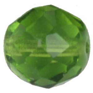 GBFP04 COLS 55 - Czech fire-polished beads - olivine