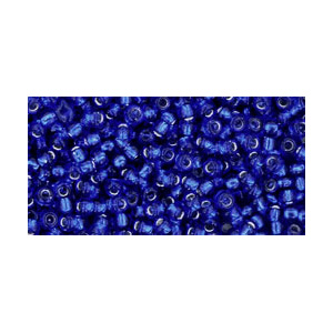 SB6JT-28 - Toho size 6 seed beads - silver-lined cobalt