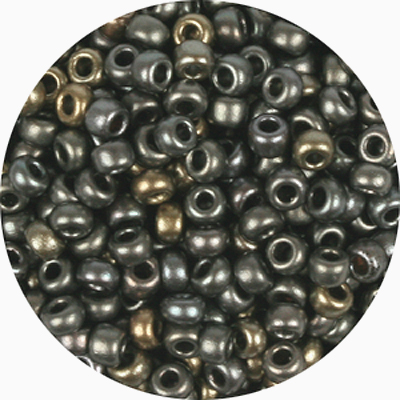 SB6-230 - Preciosa Czech seed beads - crystal grey rainbow