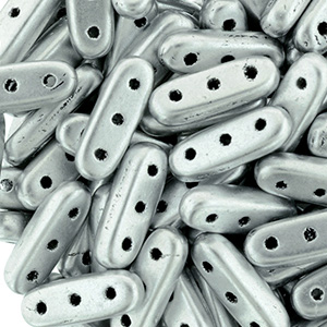 CMBM-110 - CzechMates Beam Beads - Silver matt metallic