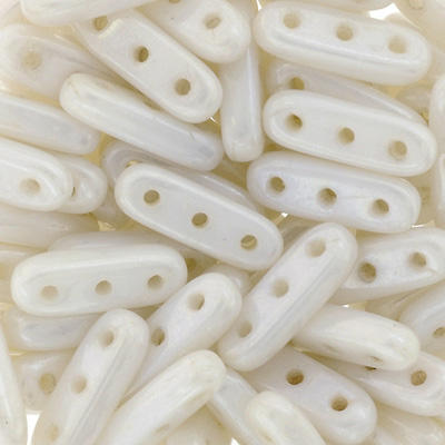 CMBM-350 - CzechMates Beam Beads - Chalk white lustre