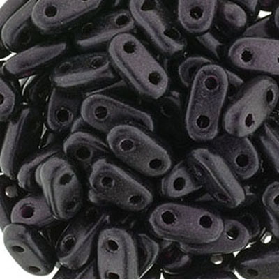 CMBR-282 - CzechMates bar beads - metallic suede dark plum