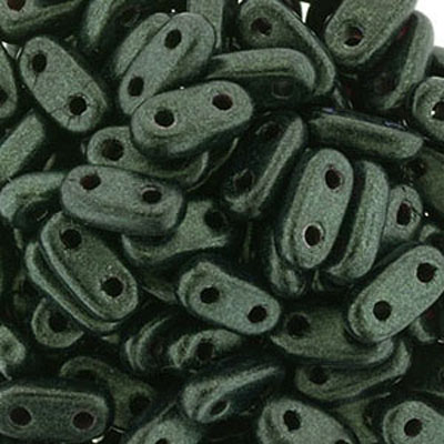 CMBR-286 - CzechMates bar beads - metallic suede dark forest