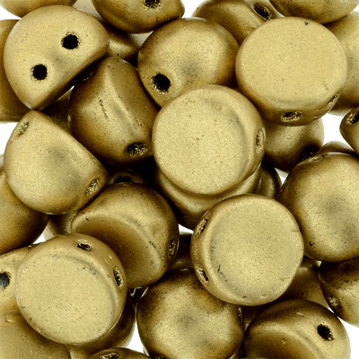 CMCAB-111 - CzechMates Cabochons - Gold Matt Metallic