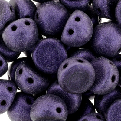 CMCAB-281 - CzechMates Cabochons - Metallic Suede Purple