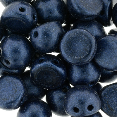 CMCAB-285 - CzechMates Cabochons - Metallic Suede Dark Blue