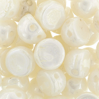 CMCAB-350 - CzechMates Cabochons - Chalk white Lustre