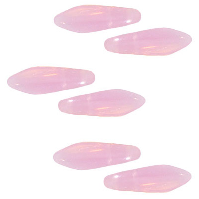 CMD-80 - CzechMates dagger beads - pink opal
