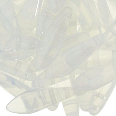CMD-82 - CzechMates dagger beads - white opal