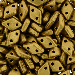 CMDI-244 - CzechMates Diamond Beads - matt metallic golden rod