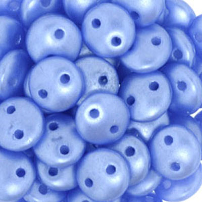 CML-326 - CzechMates lentil beads - pastel sapphire