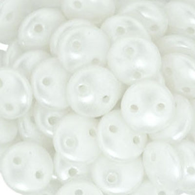 CML-337 - CzechMates lentil beads - pastel white