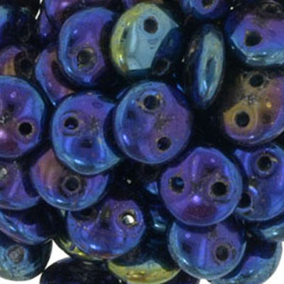 CML-4 - CzechMates lentil beads - jet blue iris
