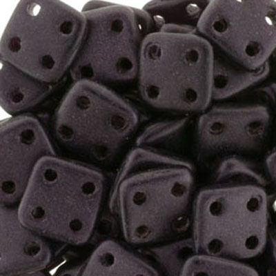 CMQT-282 - CzechMates quadratile beads - metallic suede dark plum