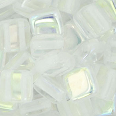 CMTL-1 - CzechMates tile beads - crystal AB
