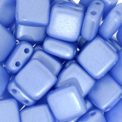 CMTL-326 - CzechMates tile beads - pastel sapphire