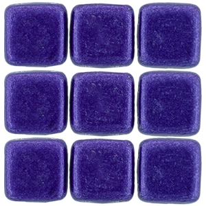 CMTL-522 - CzechMates tile beads - saturated metallic super violet