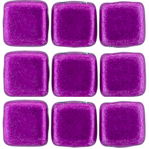 CMTL-525 - CzechMates tile beads - saturated metallic spring crocus