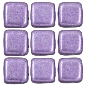 CMTL-548 - CzechMates tile beads - saturated metallic crocus petal