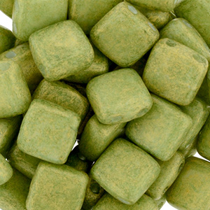 CMTL-595 - CzechMates tile beads - Pacifica Avocado