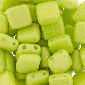 CMTL-600 - CzechMates tile beads - Pacifica Honeydew