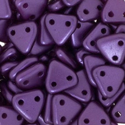 CMTR-335 - CzechMates triangle beads - pastel Bordeaux