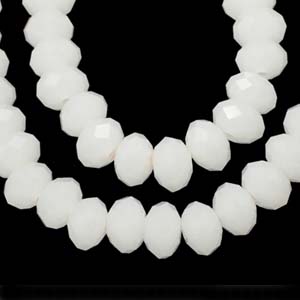 CRB1-127 - puffy rondelle - white alabaster opal