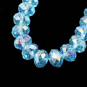 CRB1-12AB - puffy rondelle - aquamarine AB