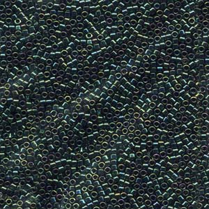 DB027 - Miyuki Delica Beads - teal metallic iris