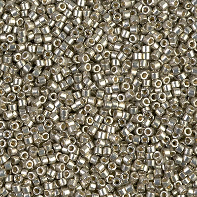 DB1851 - Miyuki Delica Beads - duracoat galvinized light smoky pewter