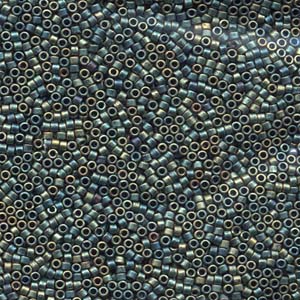 DB324 - MiyukiDelica Beads - matt metallic green iris