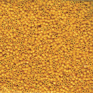 DB651 - Miyuki delica beads - opaque squash, dyed