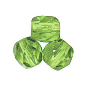 GBFP12 COLS 76 - Czech fire-polished beads - green