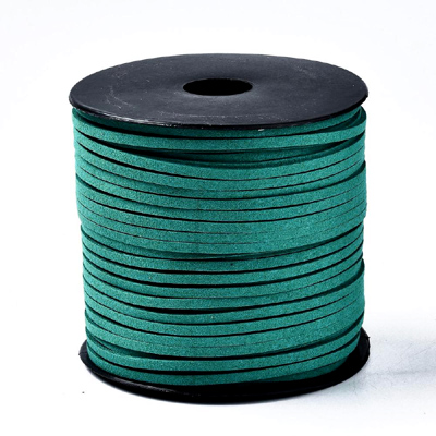 FSC TQGRN - faux suede cord - turquoise green