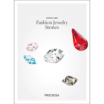 PC-CH-FJS - Preciosa Crystal Charts - Fashion Jewellery Stones: Shapes & Sizes
