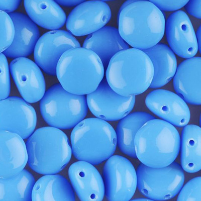 GBCDY08-145 - Czech Candy Beads - opaque blue