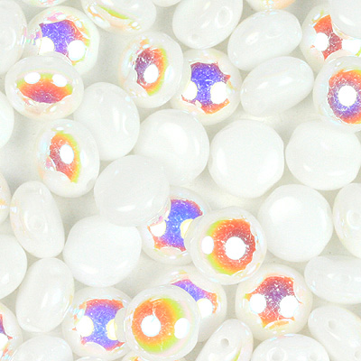 GBCDY08-309 - Czech Candy Beads - alabaster AB