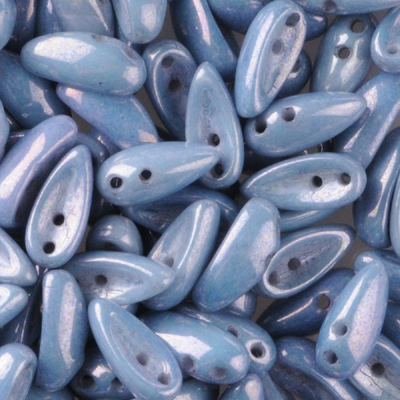 GBCH-300 - Chilli beads - Alabaster blue lustre