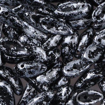 GBCH-490 - Chilli beads - opaque tweedy silver