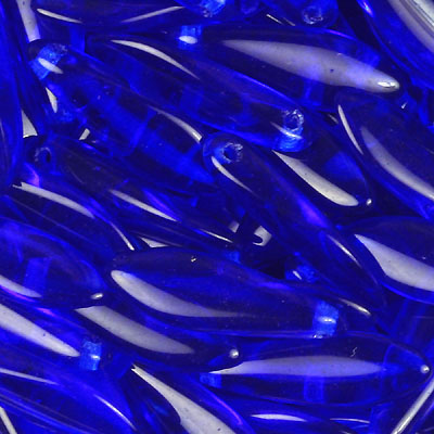 GBDAG-171 - Czech dagger beads - cobalt blue
